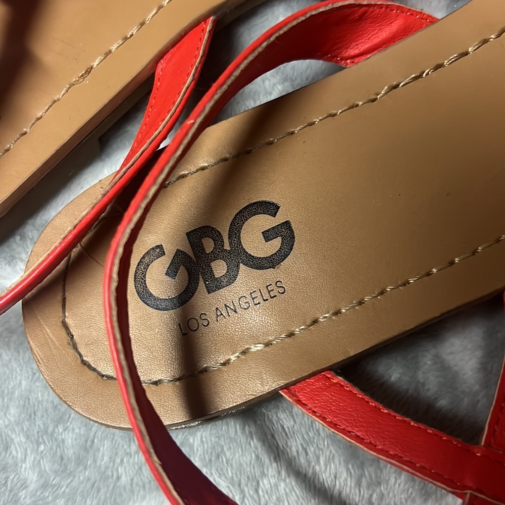 Red/Orange Sandals - Picture 4 of 4
